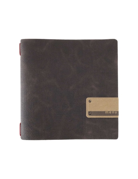 menu holder QUADRATO (23x23,1 cm) PATCH label "menu" frame (4 sides) J