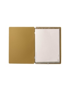 Porta Menu A5 (16,5x23,1 cm) stampa a caldo 2 buste (4 facciate) elastico nero CHEF OCRA 2