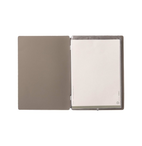 menu holder A5 (16,5x23,1 cm) GREY hot stamping 2 envelopes (4 sides) 