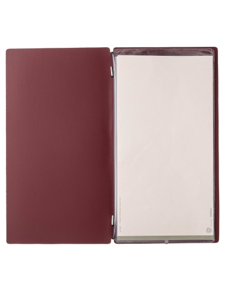 Porta Menu A4 SLIM (17,4x31,8 cm) stampa a caldo 2 buste (4 facciate) 