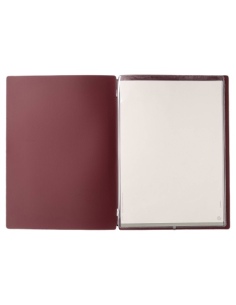 Porta Menu A4 (23,2x31,8 cm) stampa a caldo 2 buste (4 facciate) elast 2