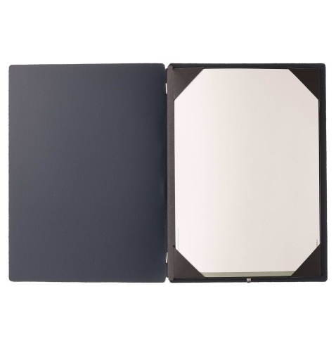 menu holder A4 (23,2x31,8 cm) hot stamping frame (4 sides) CHEF BLUE