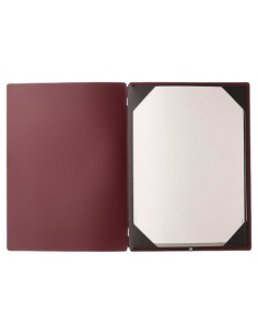 menu holder A4 (23,2x31,8 cm) hot stamping frame (4 sides) CHEF BURGUN 2