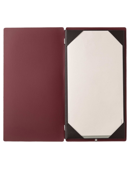 Porta Menu A4 SLIM (17,4x31,8 cm) stampa a caldo cornicetta (4 facciat