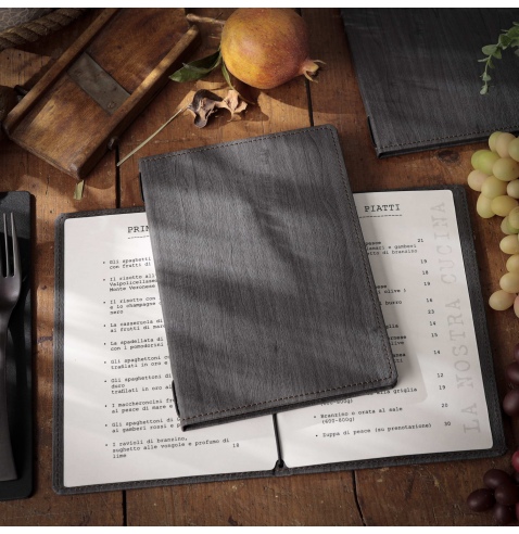 menu holder WOOD A5 (16,5x23,4 cm) - without writing - only elastic - 