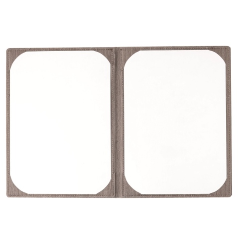 Porta Menu WOOD A4 2 ANTE (23x31,3 cm) | 2 ANTE | stampa a caldo | colore NOCE