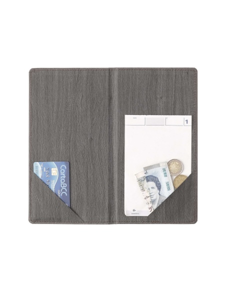 WOOD PORTA CONTO | EBANO | stampa a caldo