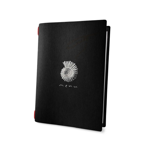 Porta Menu CUSTOM GOLFO (16,5x23,1 cm) 2 buste (4 facciate) con elastico sp. 0.6