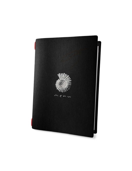 Porta Menu CUSTOM GOLFO (16,5x23,1 cm) 2 buste (4 facciate) con elastico sp. 0.6