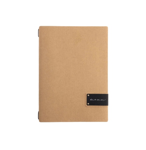 OUTLET - Porta menu in fibra di cellulosa - formato 23,2x31,8 cm (A4) - colore naturale - 2 buste