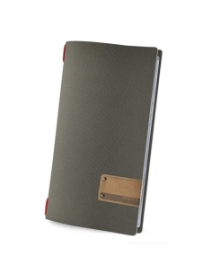 OUTLET - Porta menu in PVC - formato 17,4x31,8 cm (4RE) - colore grigio - 2 buste