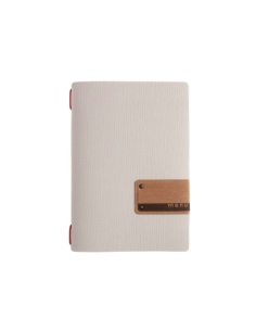 OUTLET - Porta menu in PVC - formato 16,5x23,1 cm (GOLFO) - colore BIANCO - 2 buste