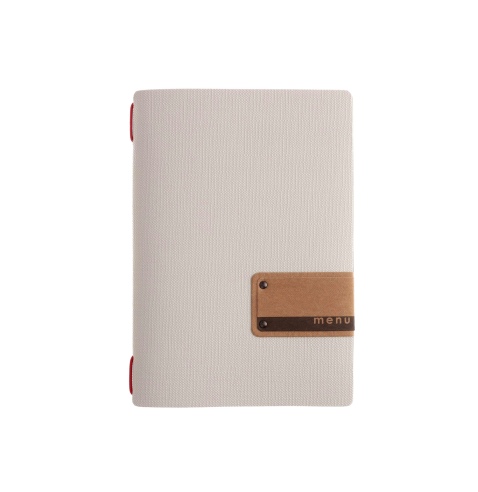 OUTLET - Porta menu in PVC - formato 16,5x23,1 cm (GOLFO) - colore BIANCO - 2 buste