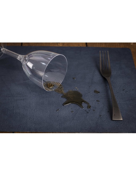 TOVAGLIETTE TAPPETINI D'ARREDO 30x45 cm pezzo singolo JUTA LIGHT BLU MIRTILLO