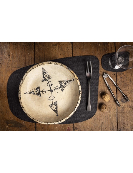 TOVAGLIETTE TAPPETINI D'ARREDO 30x40 cm GOCCIA pezzo singolo JUTA LIGHT CACAO