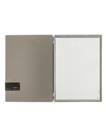 menu holder A4 (23,2x31,8 cm) GREY PATCH label "menu" 2 envelopes (4 s