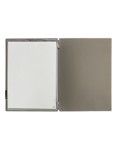 menu holder A4 (23,2x31,8 cm) GREY PATCH label "menu" 2 envelopes (4 s