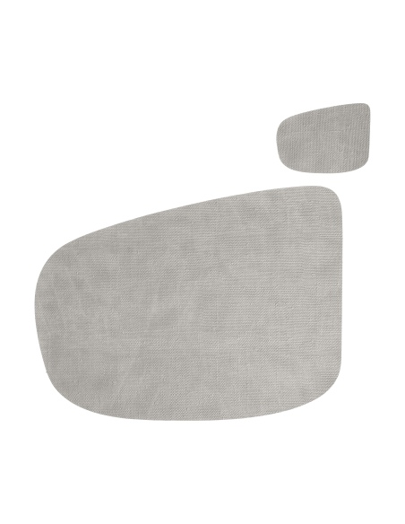 Confezione 6 TOVAGLIETTE goccia 40x30 cm GOCCIA + 6 sottobicchieri | JUTA LIGHT BIANCO OSTRICA