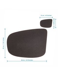 Confezione 6 TOVAGLIETTE goccia 40x30 cm GOCCIA + 6 sottobicchieri | JUTA LIGHT CACAO 2
