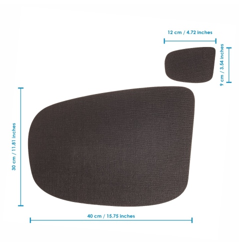 Confezione 6 TOVAGLIETTE goccia 40x30 cm GOCCIA + 6 sottobicchieri | JUTA LIGHT CACAO