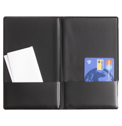 TOSCANA Porta Conto LITE (10,5 x17 cm) | NERO TEX