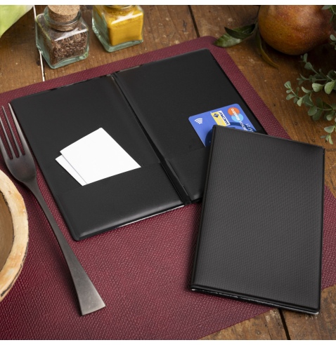 TOSCANA Porta Conto LITE (10,5 x17 cm) | NERO TEX