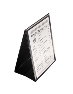 RISTO ESPOSITORE DA TAVOLO BIFACCIALE A6 | NERO