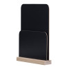 BLACKBOARD DISPLAY STAND D4 STYLE MODIGLIANI DOUBLE for the table with basis colour PINE