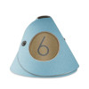 CONE table sign two sides 10 pcs. pack JUTE SKY BLUE