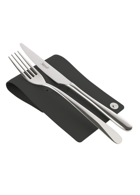 Cutlery rest poggia posate chef nero - Poggia posate