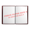 NOTE PORTFOLIO S-A6 with sheets JUTE BURGUNDY