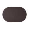 OVAL PLACEMATS 30x47 cm single piece CHEF BROWN