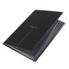 menu holder RISTO A5 menu writing silkscreened 4 envelopes + 2 pockets BLACK