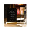 BLACKBOARD DISPLAY STAND D4 STYLE MODIGLIANI 15x21 for the table with basis colour PINE
