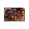 CONE table sign two sides 10 pcs. pack JUTE BURGUNDY