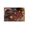CONE table sign single side 10 pcs. pack JUTE BURGUNDY