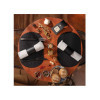 OVAL PLACEMATS 20x30 cm single piece BLACK BULL th. 3,5