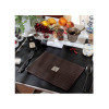 OUTLET - Menu Cover in real bonded leather - format 31,7x23,1 cm (A4 HORIZONTAL) - color cocoa