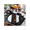 OUTLET - Menu Cover in real bonded leather - format 12,5x31,8 cm (CLUB) - color BROWN - 2 envelopes