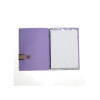 OUTLET - Menu Cover in real bonded leather - format 16,5x23,1 cm (GOLFO) - color LILAC - 2 envelopes