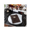 OUTLET - Menu Cover in real bonded leather - format 16,5x23,1 cm (GOLFO) - color cocoa - 2 envelopes