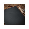 menu holder GOURMET24 22,7x32 cm (A4) - "menu" writing bas-relief - only elastic - BLACK