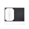 Porta Menu GOURMET24 22,7x32 cm (A4) - cornicetta 4 facciate - scritta menu bassorilievo - colore NERO