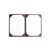 Porta Menu GOURMET24 22,7x32 cm (A4) - cornicetta 4 facciate - scritta menu bassorilievo - colore BORDEAUX
