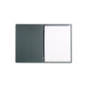 menu holder GOURMET24 22,7x32 cm (A4) - "menu" writing bas-relief - 2 envelopes (4 sides) elastic - GREEN