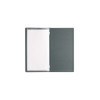 Porta Menu GOURMET24 17,4x31,8 cm (4RE) - 2 buste (4 facciate) elastico nero - scritta menu bassorilievo - colore VERDE