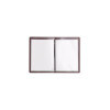 Porta Menu GOURMET24 16,5x23,1 cm (GOLFO) - 2 buste (4 facciate) elastico nero - scritta menu bassorilievo - colore BORDEAUX