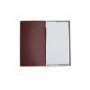 OUTLET - Menu Cover in real bonded leather - format 17,4x31,8 cm (4RE) - color BURGUNDY - 2 envelopes