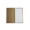 OUTLET - Menu Cover in real bonded leather - format 17,4x31,8 cm (4RE) - color NATURAL - 2 envelopes