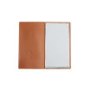 OUTLET - Menu Cover in real bonded leather - format 17,4x31,8 cm (4RE) - color ORANGE - 2 envelopes